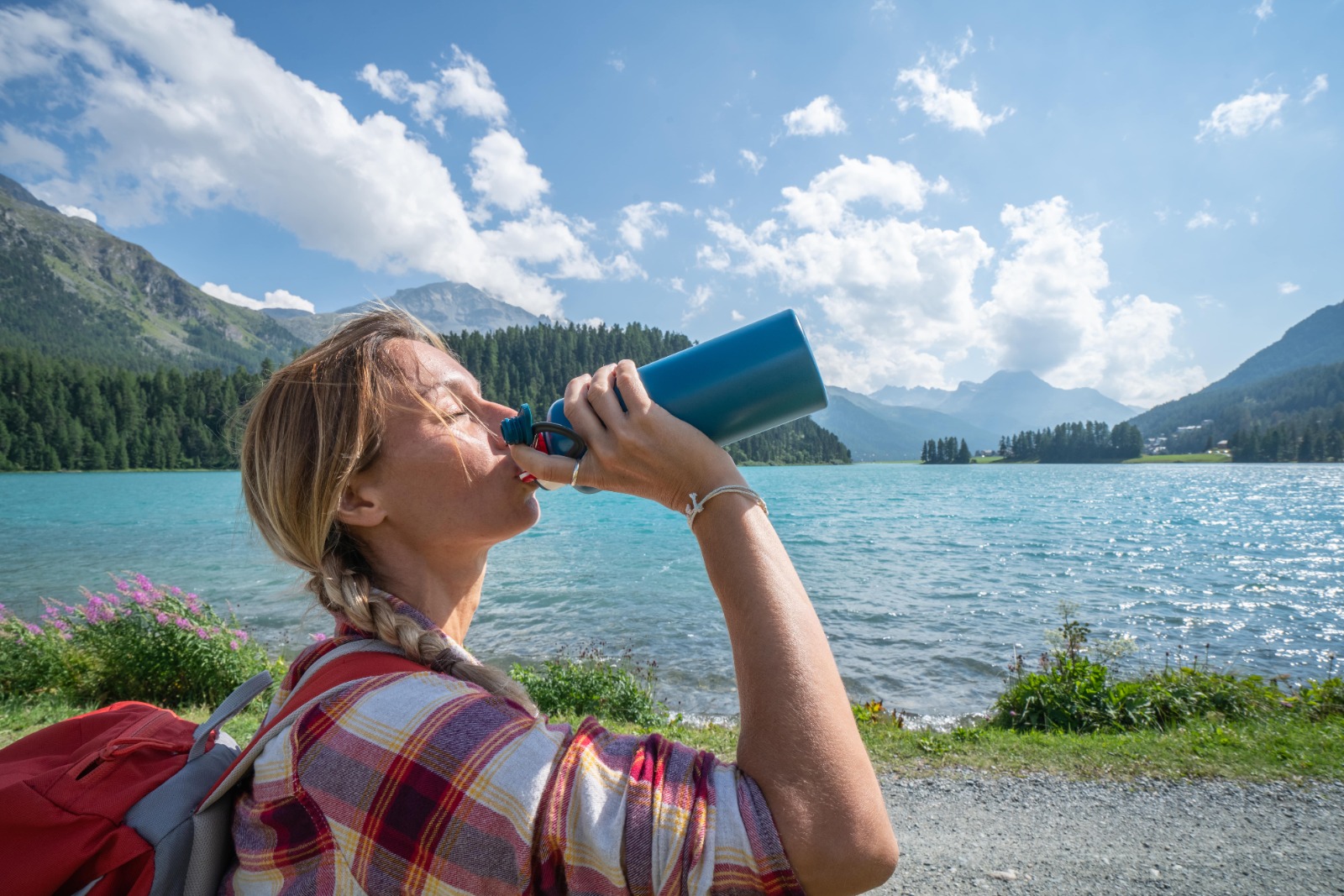 Beber agua durante vacaciones