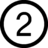 Number two in a circle